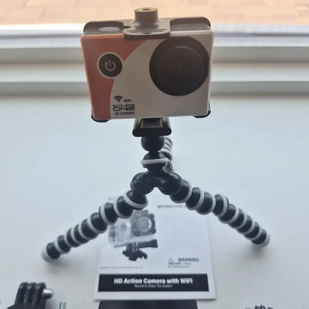 Explore One 4K Action Camera with WiFi Bundle With Many Accessories